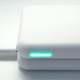 When the WiBa battery is sitting on the charging pad, that power light never goes off.